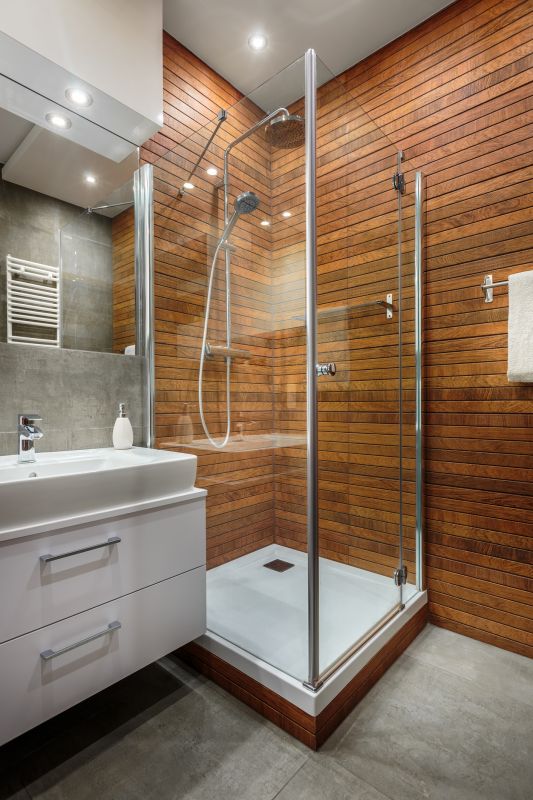 Modern Shower with Glass Walls